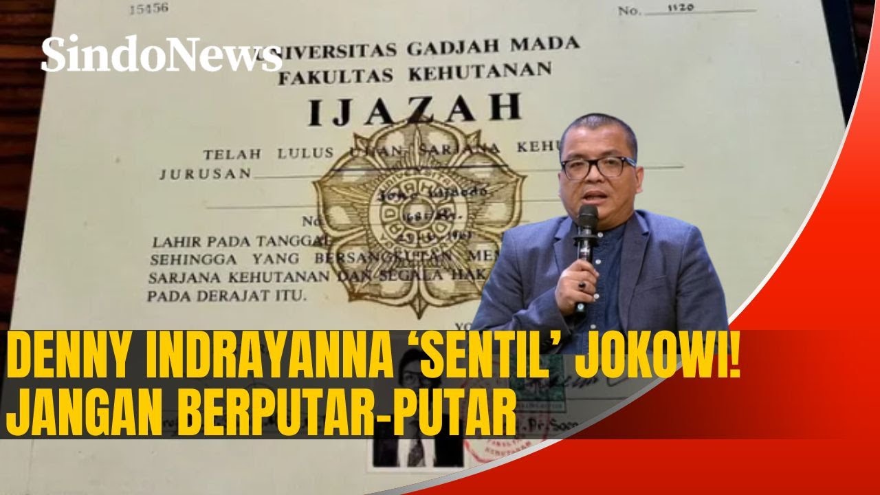 Denny Indrayanna ‘Sentil’ Jokowi: Jangan Berputar-putar, Ijazahnya Tunjukkan Saja | Rakyat Bersuara