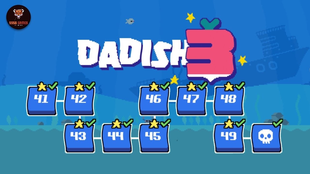 Dadish 3: World 5 All Levels + All Stars Walkthrough ENDING