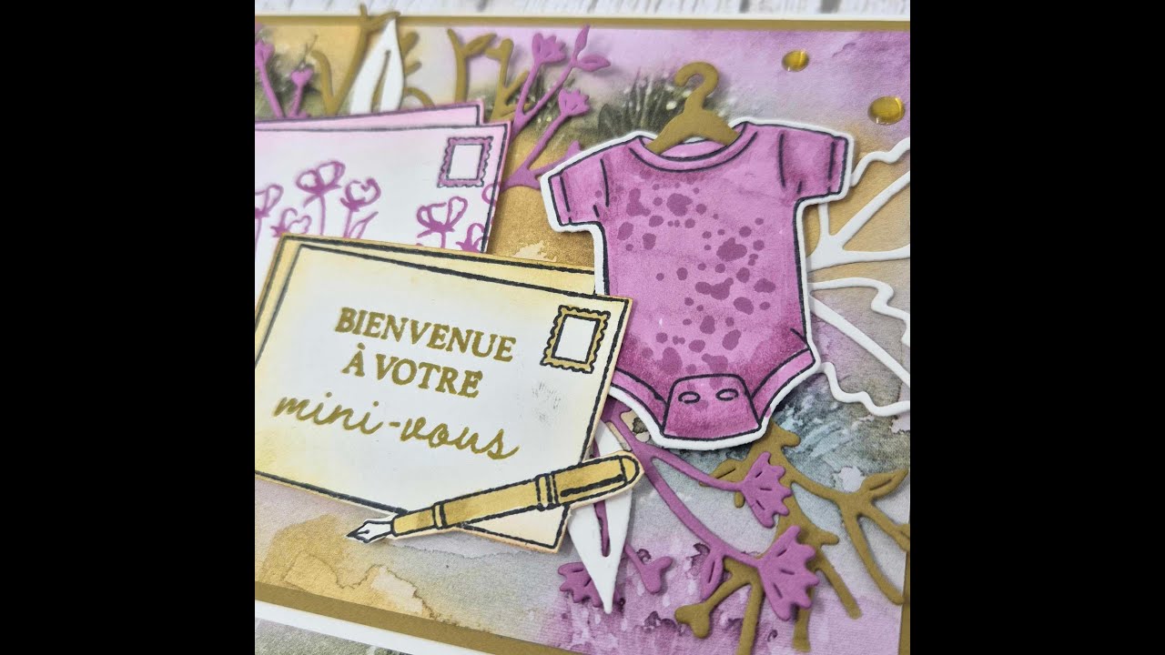 Live 18 juin - choupinou et choupinette - carte naissance Stampin'Up
