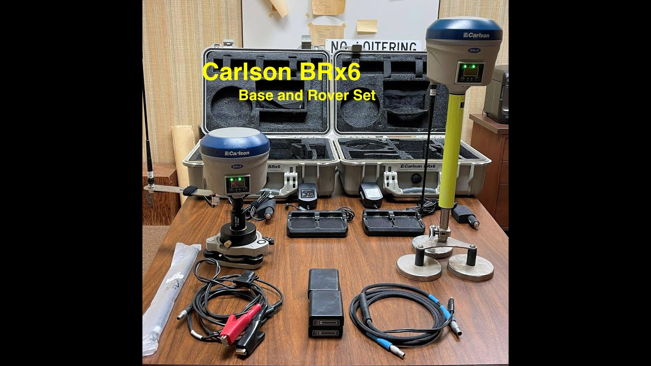 eBay Item: Carlson BRX6 GNSS RTK GPS Base and Rover - Preowned - Ships Fast - Video