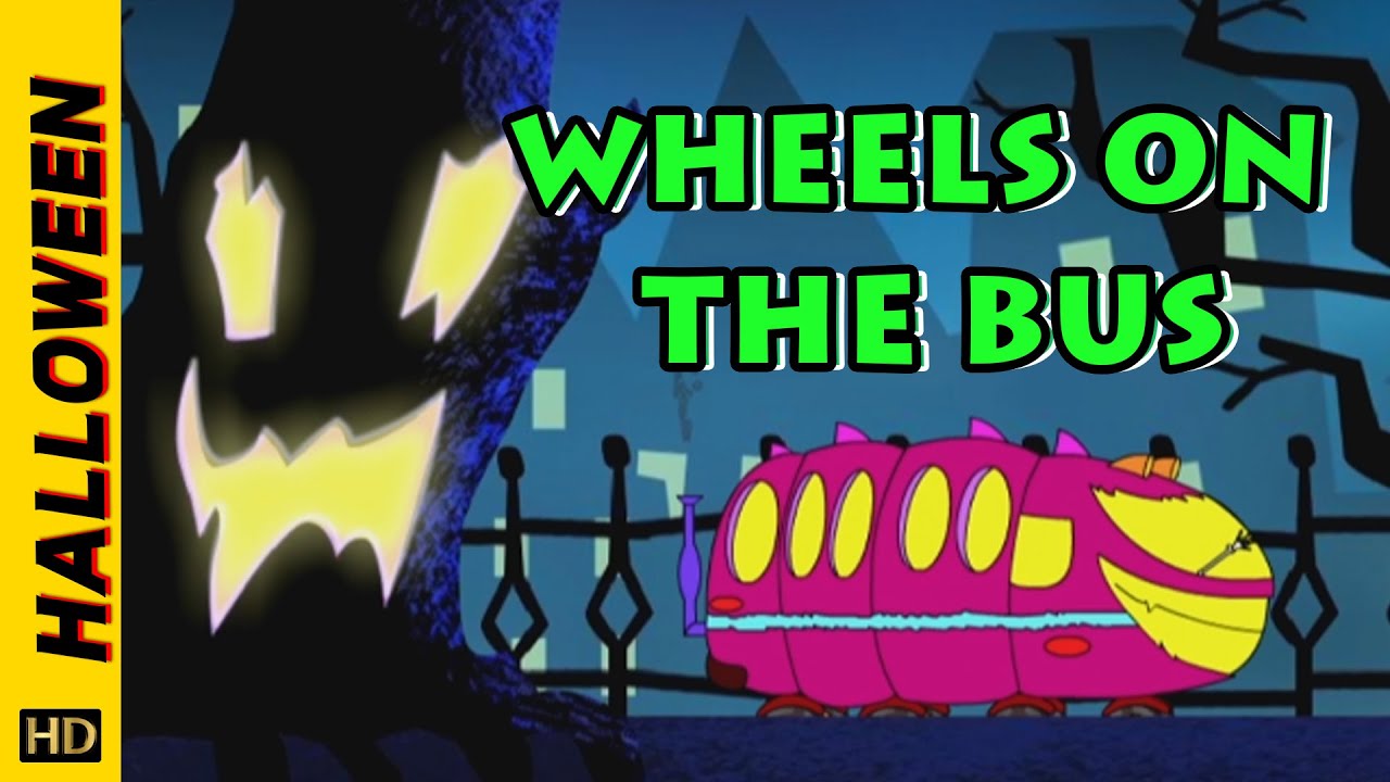 Wheels On The Bus  (HD)  | Nursery Rhymes | Spine -Tingling Halloween Music | Halloween Special