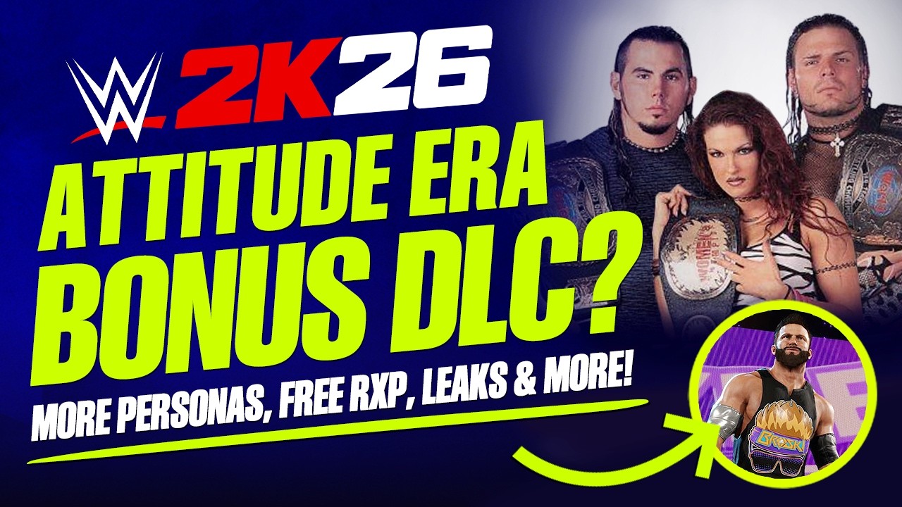 WWE 2K26: Бонусный контент эры Attitude, изменения в DLC, бесплатный RXP, новые персонажи и много...