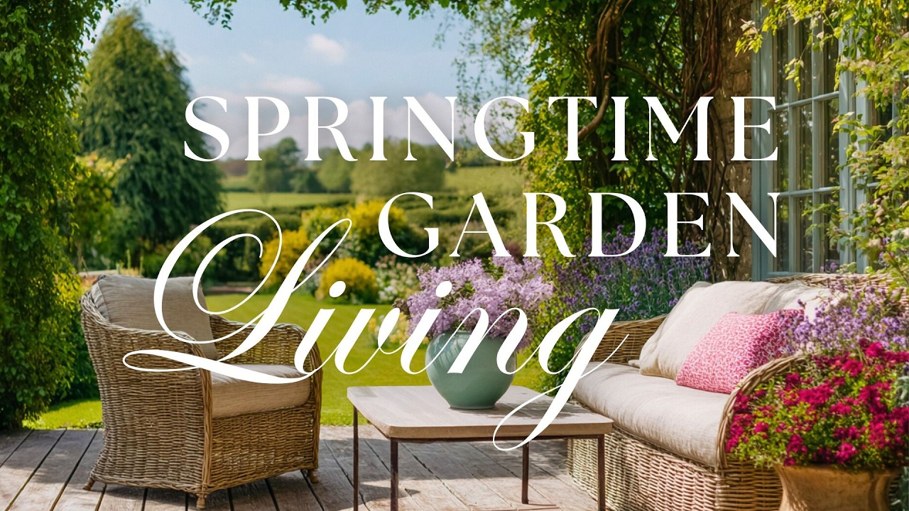 Springtime Cottage Garden Living Ideas & Inspiration ❧ Relaxing Piano Music ❧ The Countryside Home