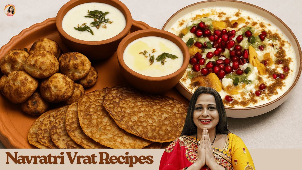 Instant Sabudana Chilla, Sabudana Appams & Air Fried Aloo Tikki Chaat 🙏