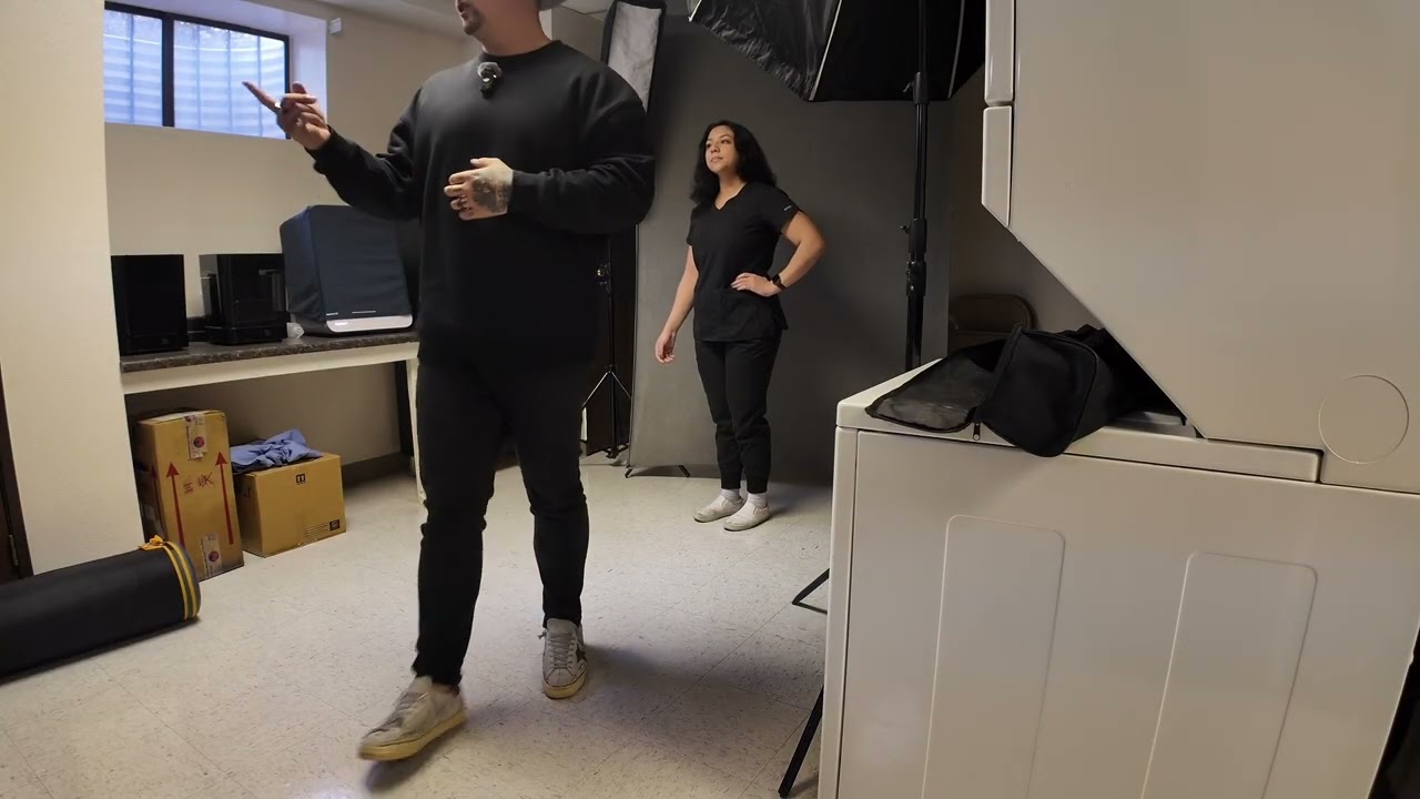 ASMR Headshots in the basement of a dental office!
