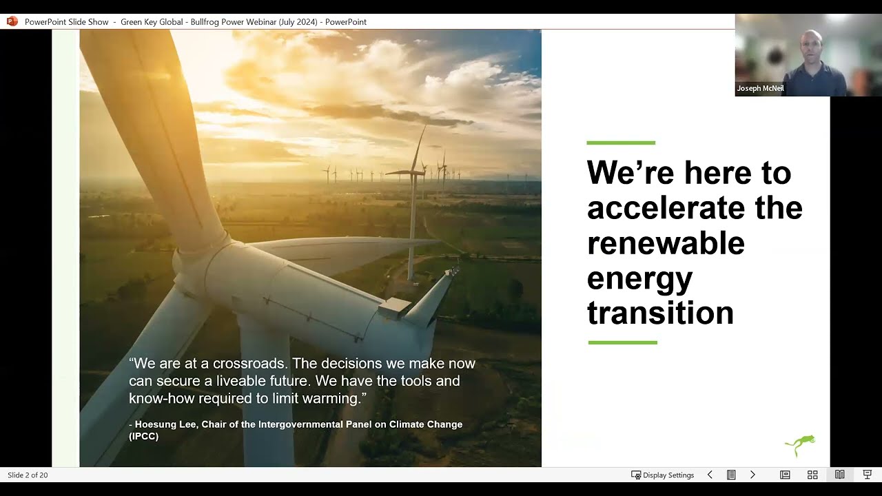 Sustainable Energy Solutions: Navigating Decarbonization Strategies with Bullfrog Power