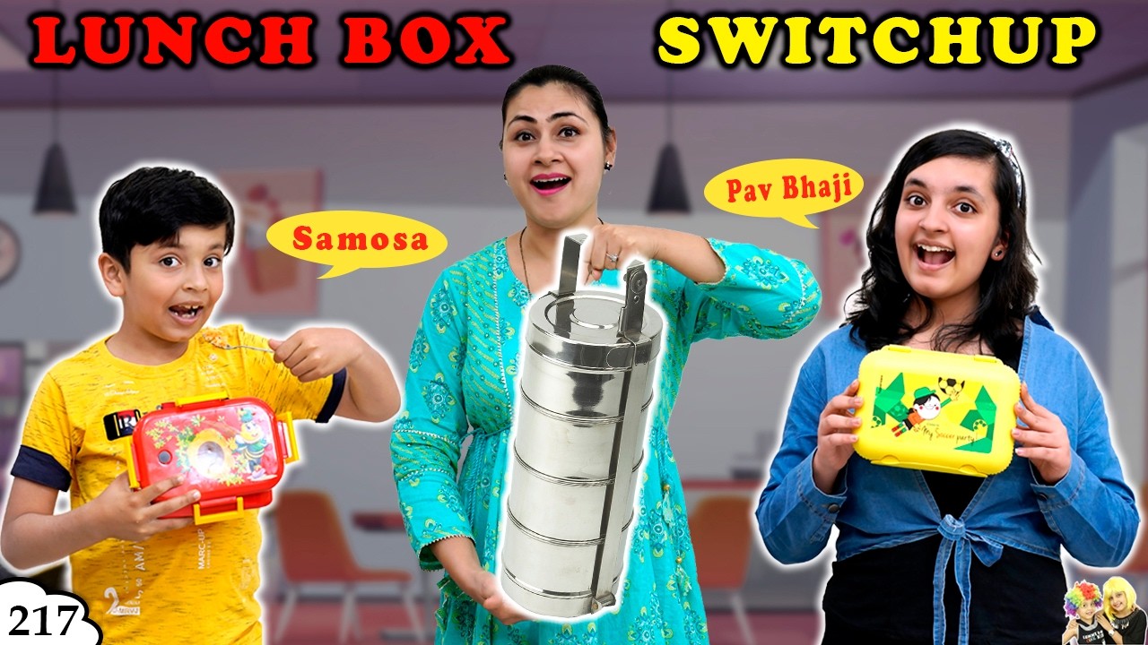 LUNCH BOX Challenge | Tiffin Switchup Normal vs Special Eating Challenge | Ep 217 Aayu and Pihu Show