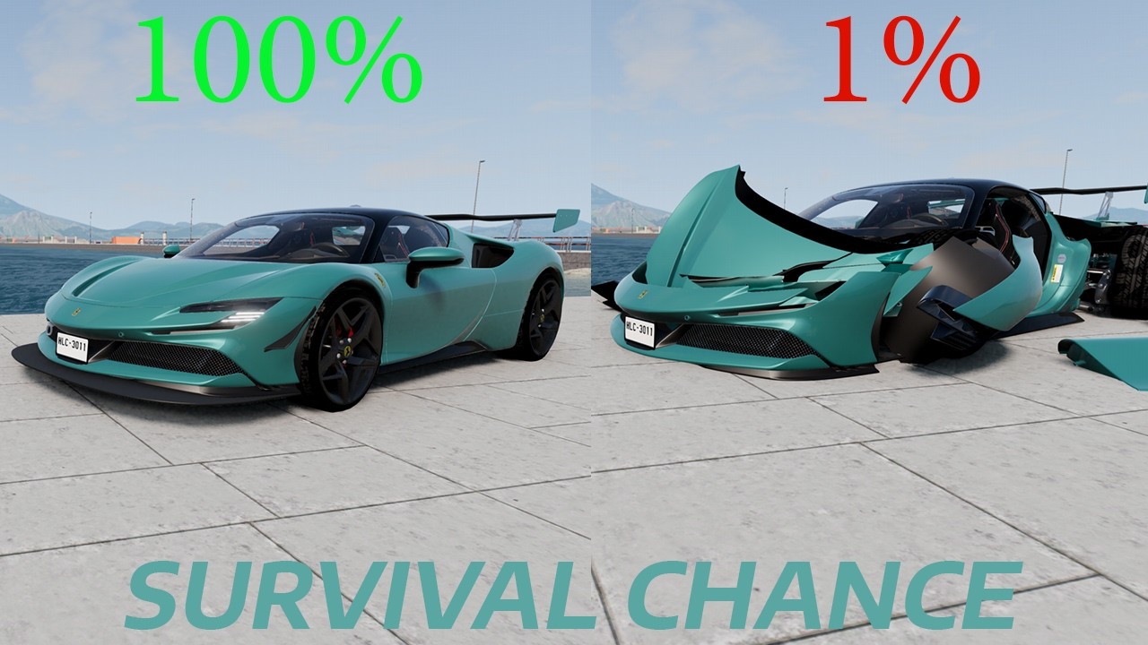 Realistic Survival Chance Crashes #6 | BeamNG.drive