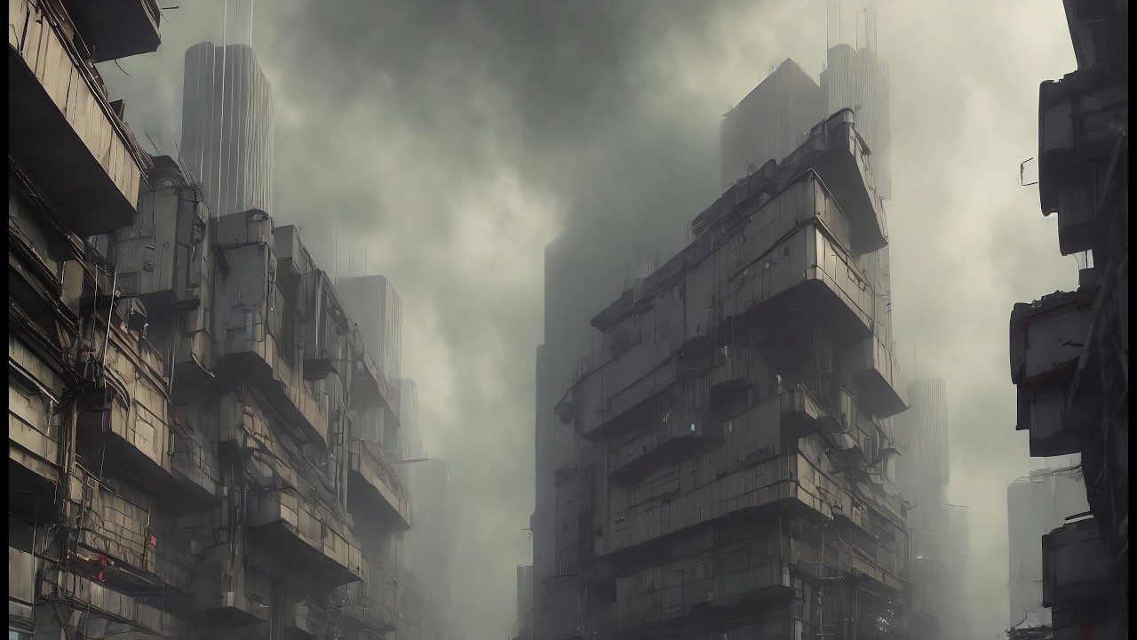 VERTICAL SLUMS – Experimental Cyberpunk ambient background music (STREET AMBIENCE) [S21: P7]