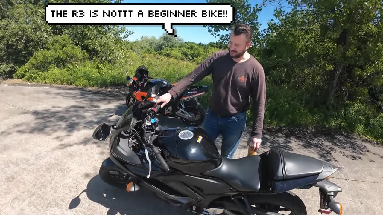 I met my first biker buddy| Yamaha R3