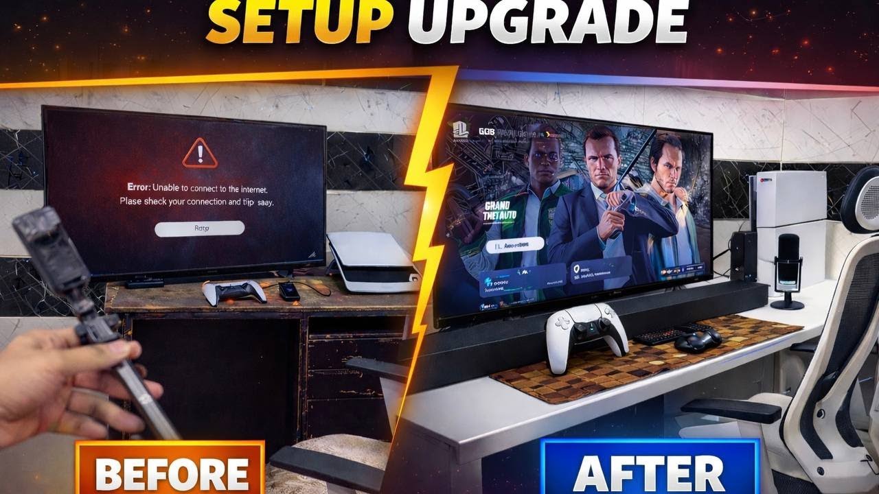 Gaming Setup Upgrade 🔥 Before vs After 
