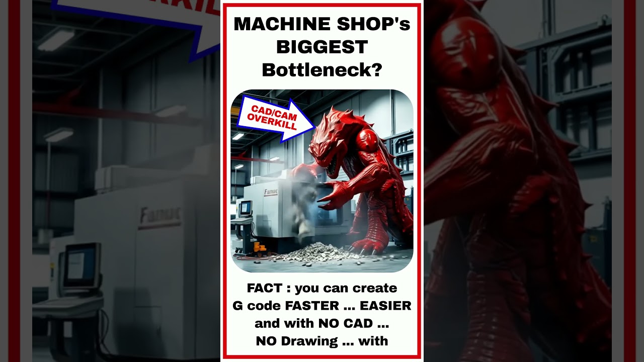CADCAM Overkill Is Today's Machine Shops Biggest Bottleneck Compounded By The CNC Skills Shortage