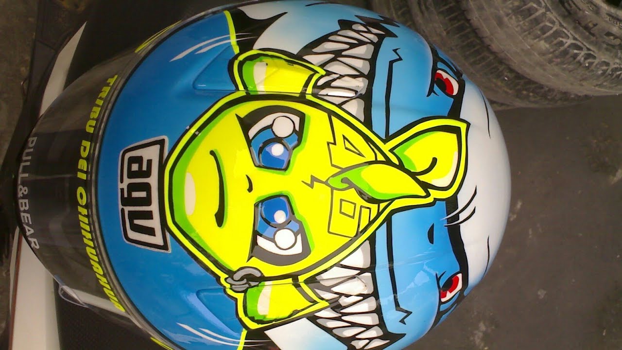 Motif airbrush helm yang pernah saya buat #MbahAgil