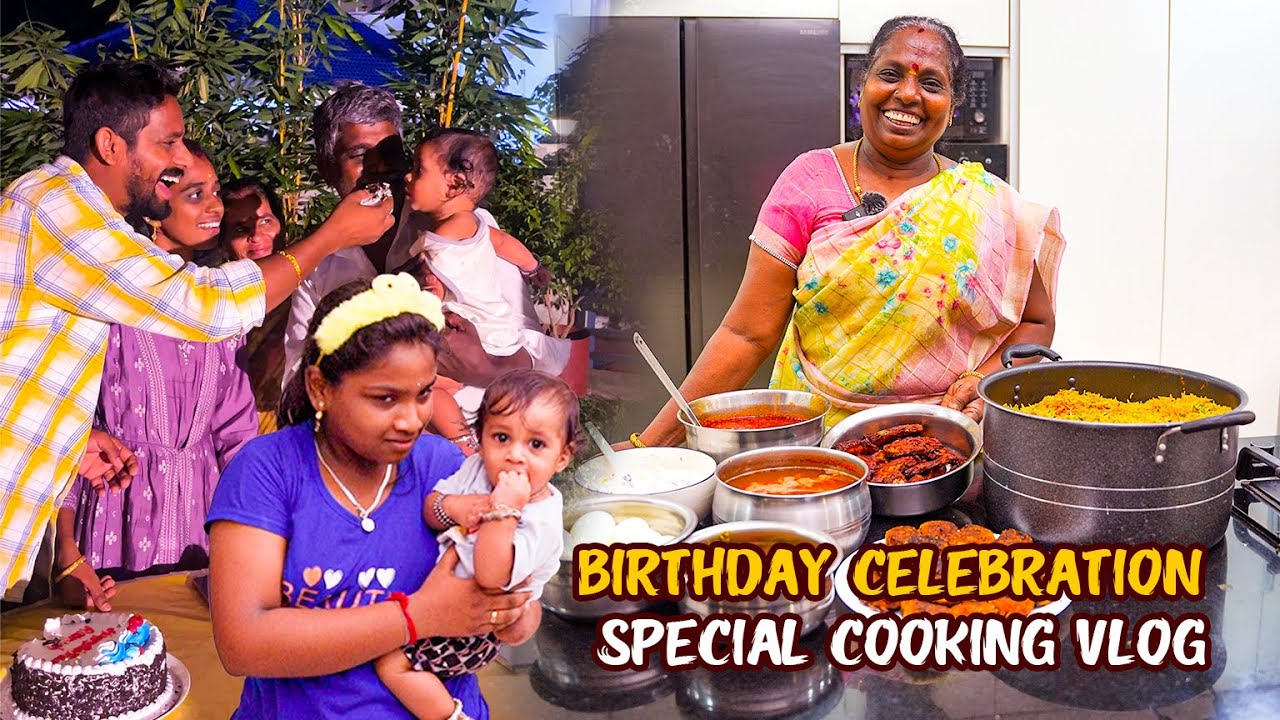 🎂Ramesh Birthday 🎉special விருந்து சமையல் vlog 🎉🤩WHAT SPECIAL COOKED FOR MY SON'S BIRTHDAY 😍|