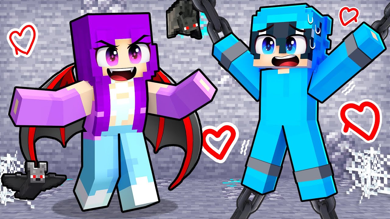 Minecraft'ta Vampir Lia & Kurt Adam Moni AŞK Hikayesi!