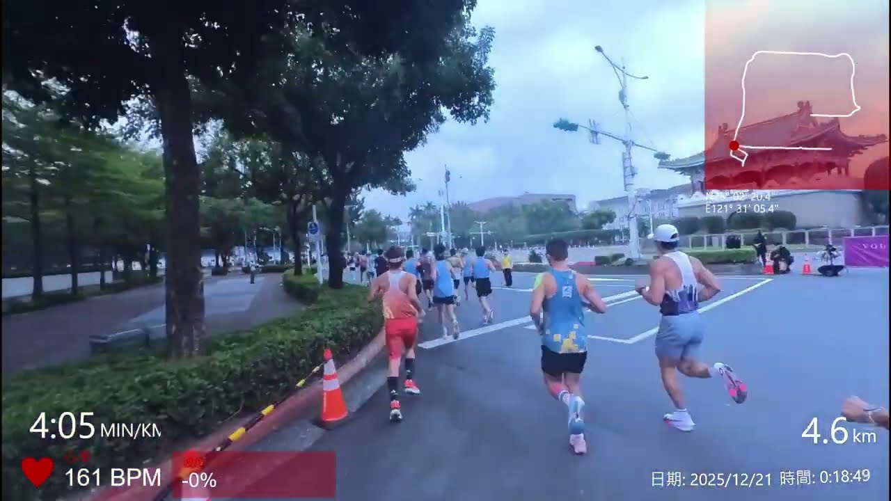 2025台北馬拉松半馬影片賽道紀錄
