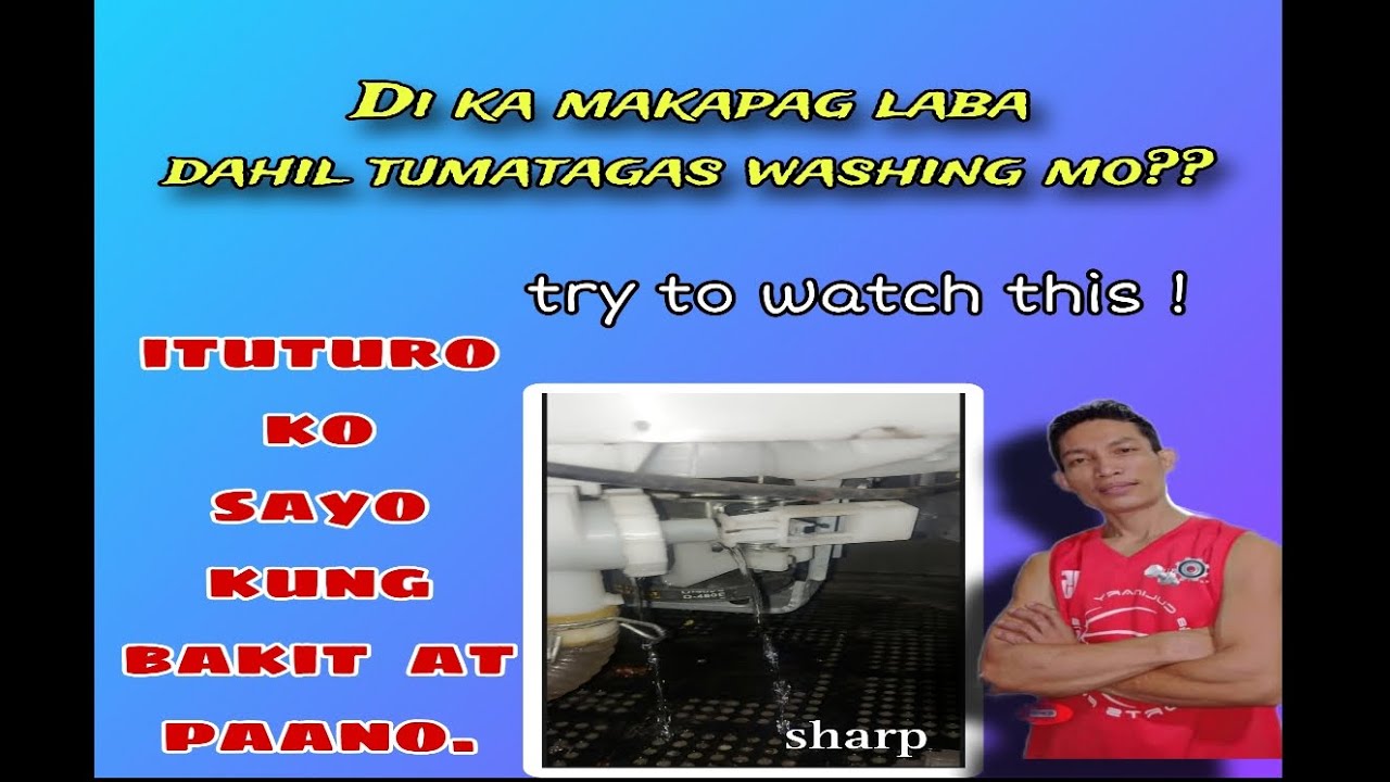 how to fix leak/tagas problem on automatic washing machine sharp
