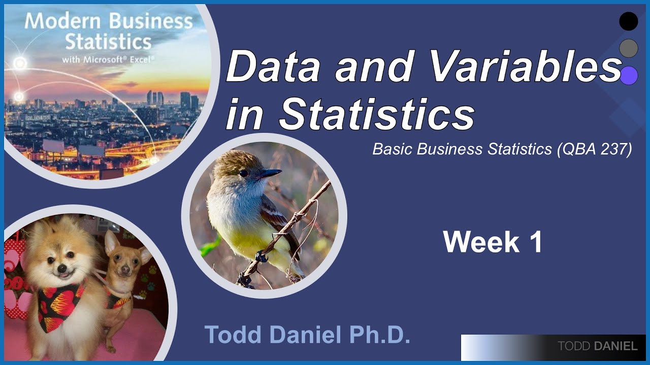 Data and Variables in Business Statistics – An Introduction (Week 1)