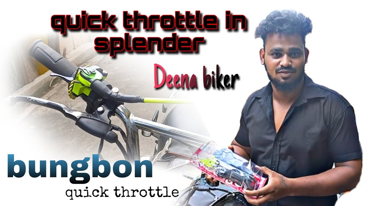 how to fit quick throttle in splender bike #bungbon quick throttle #splendor #modified #bikelover
