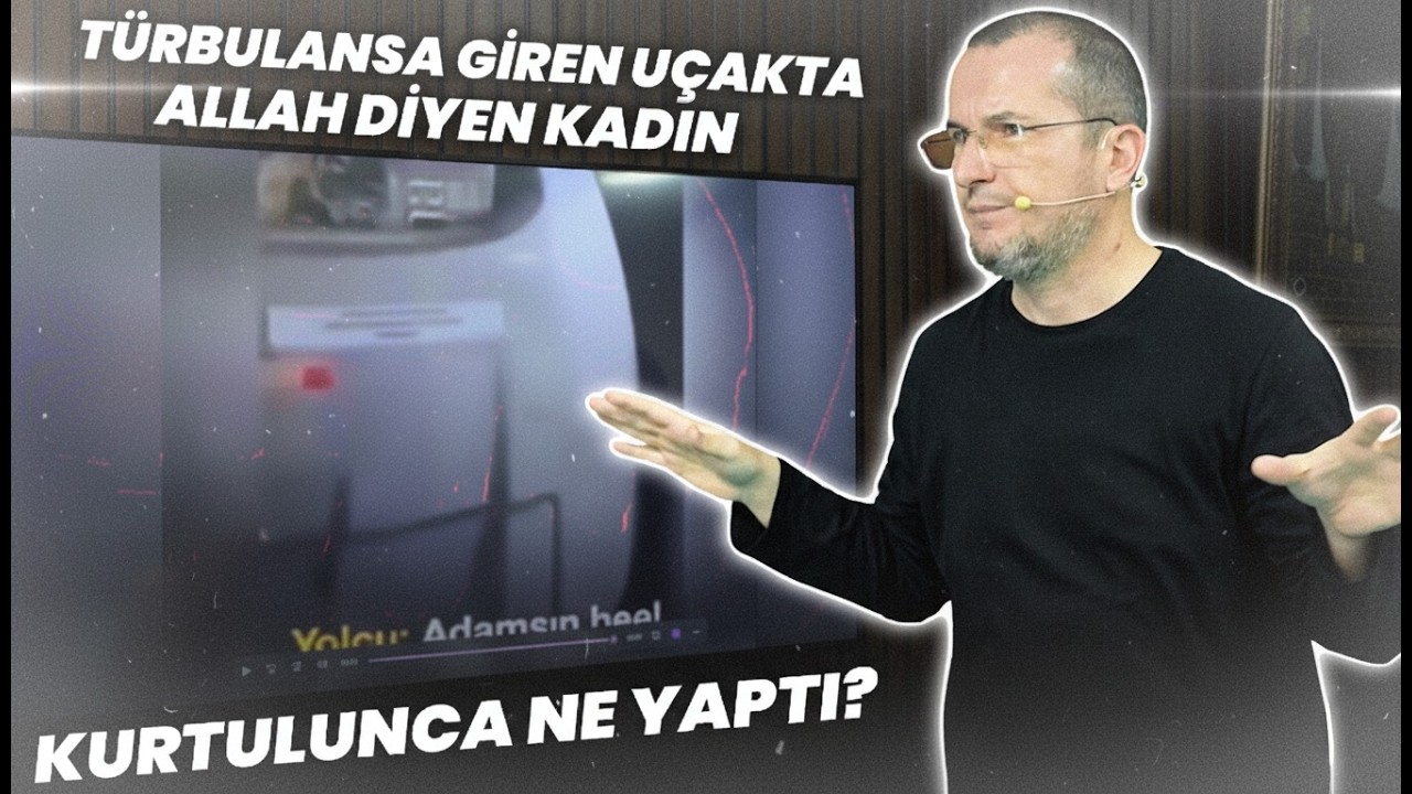 T&uuml;rb&uuml;lansa giren u&ccedil;akta Allah diyen kadın kurtulunca ne yaptı? / Kerem &Ouml;nder