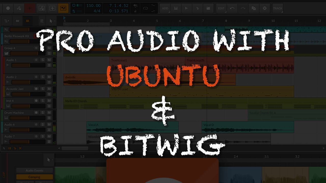 Pro Audio on Linux using Ubuntu and Bitwig