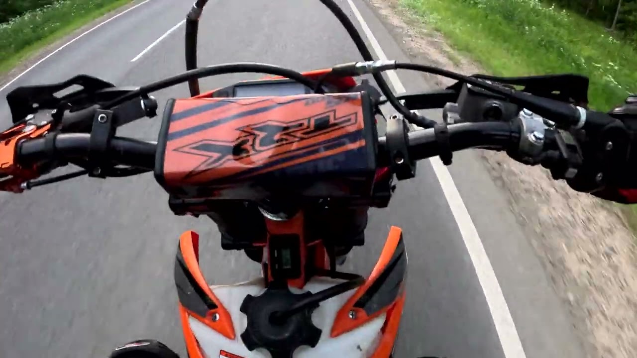 Прокатился по дороге на эндуро TRX 300 START PR