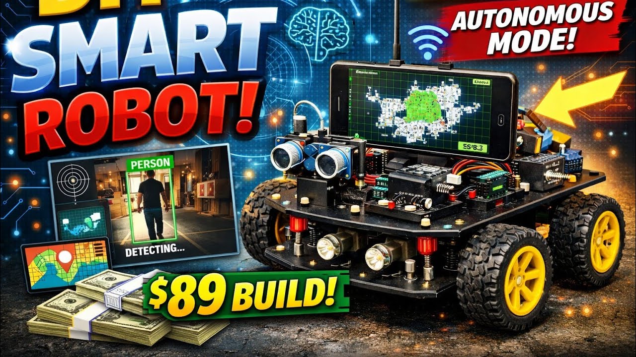 Turn Your Old Phone Into an AI Robot Brain (ESP32 DIY Rover)