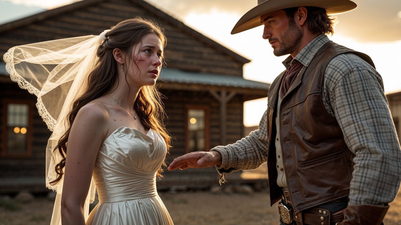 The Bride Couldn't Bear to Be Touched, A Cowboy Sat Near Her and Said 