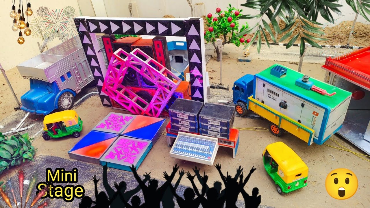 New mini stage program | how to making mini stage | Dj sound check dj toy makingI at-Home | srdj