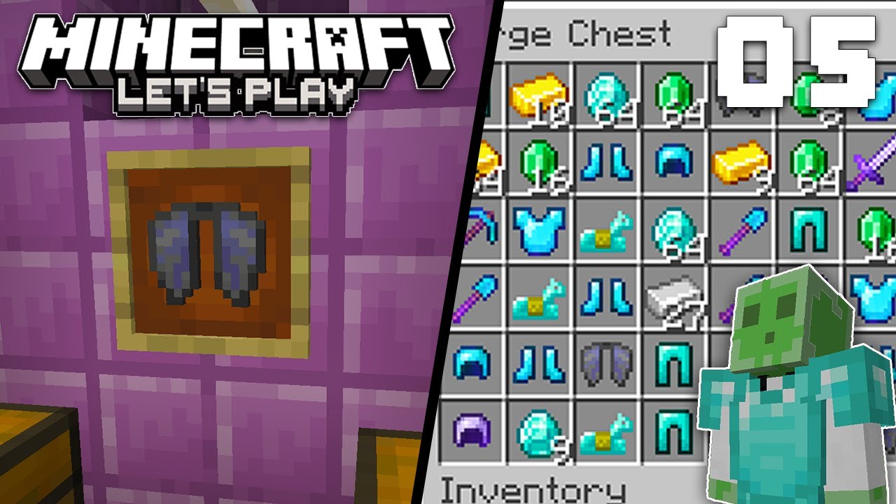 Minecraft Let's Play - Ep. 5: INSANE END LOOT! (Minecraft 1.18 Caves & Cliffs)