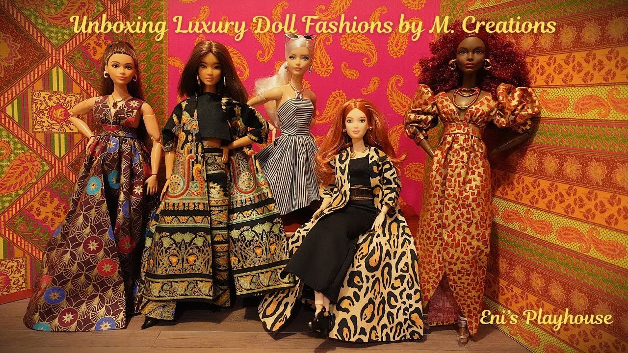 Barbie Basics 2025 Couture Restyles | Распаковка роскошной одежды для кукол от M. Creations