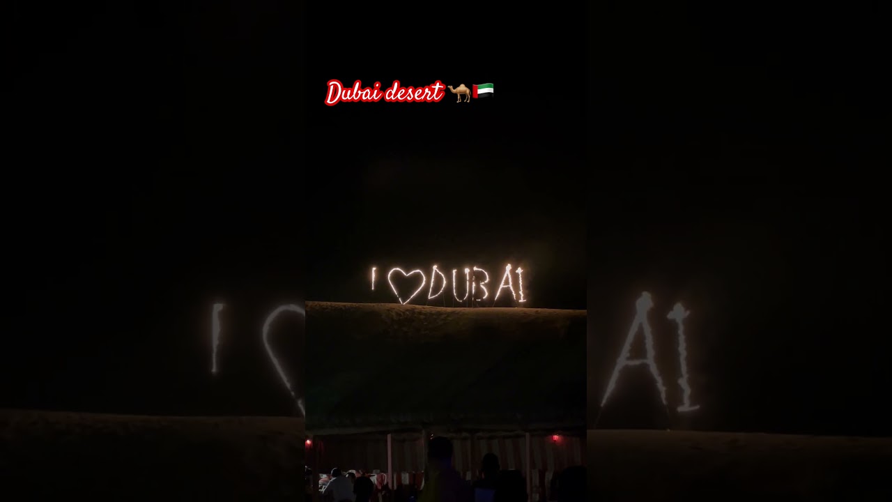Dubai desert safari at night time 🇦🇪❤️.  #travel #dubai #safari #desertadventures