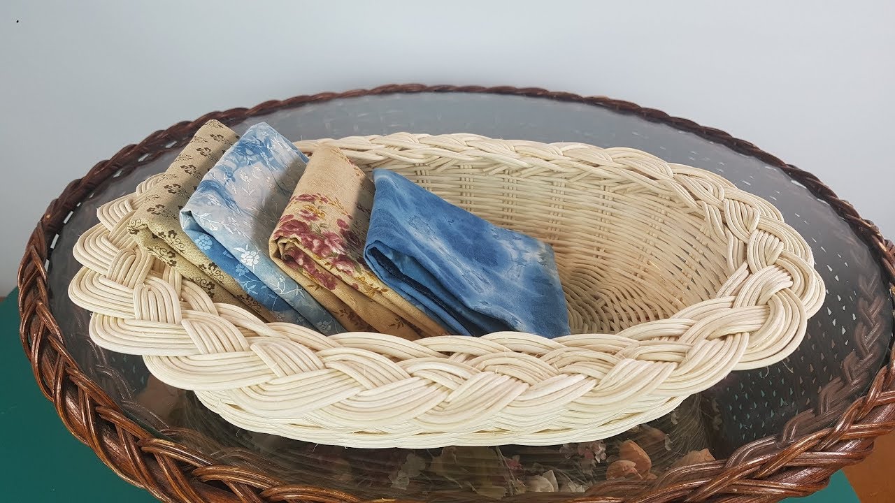 [라탄공예]  땋아마무르기바구니 Introduction to weaving a braid basket