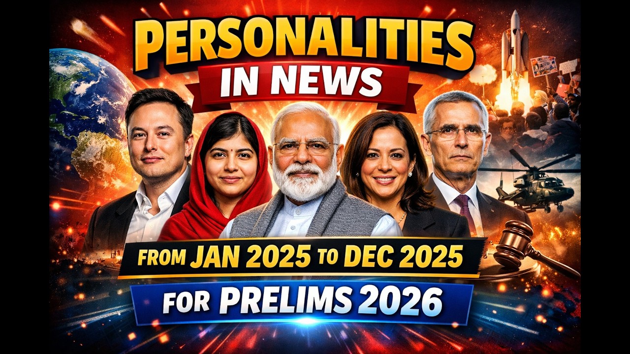 Personalities in News 2025 Jan–Dec Most Expected for UPSC Prelims 2026 #prelims2026 #upsc2026