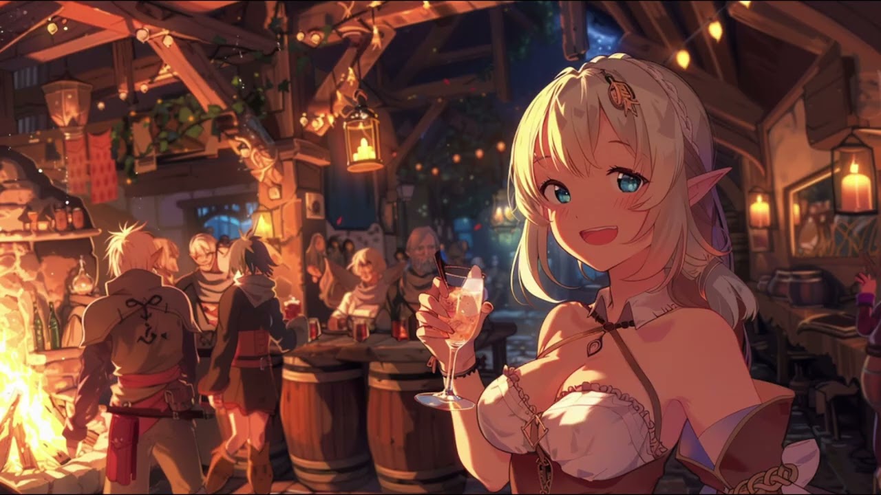 1 Hour of Anime Fantasy Tavern Music �  Cozy Medieval Atmosphere