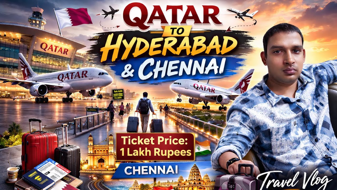 Qatar to india కత్తర్ నుండి హైదరాబాద్ మరియు చెన్నై లకు ఫ్లైట్ టికెట్లు లక్ష రూపాయల నుండి రెండు లక్షల
