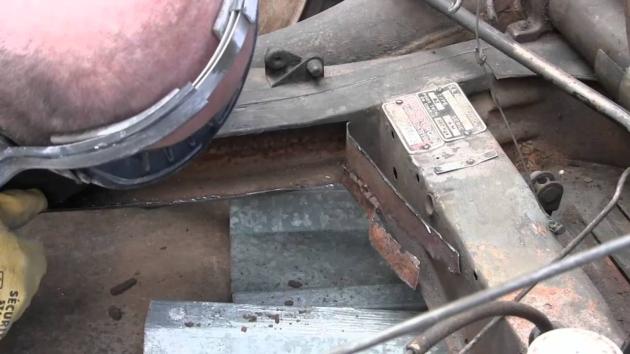 Tutoriel 2cv #14 Réparation chassis (1 sur 2)