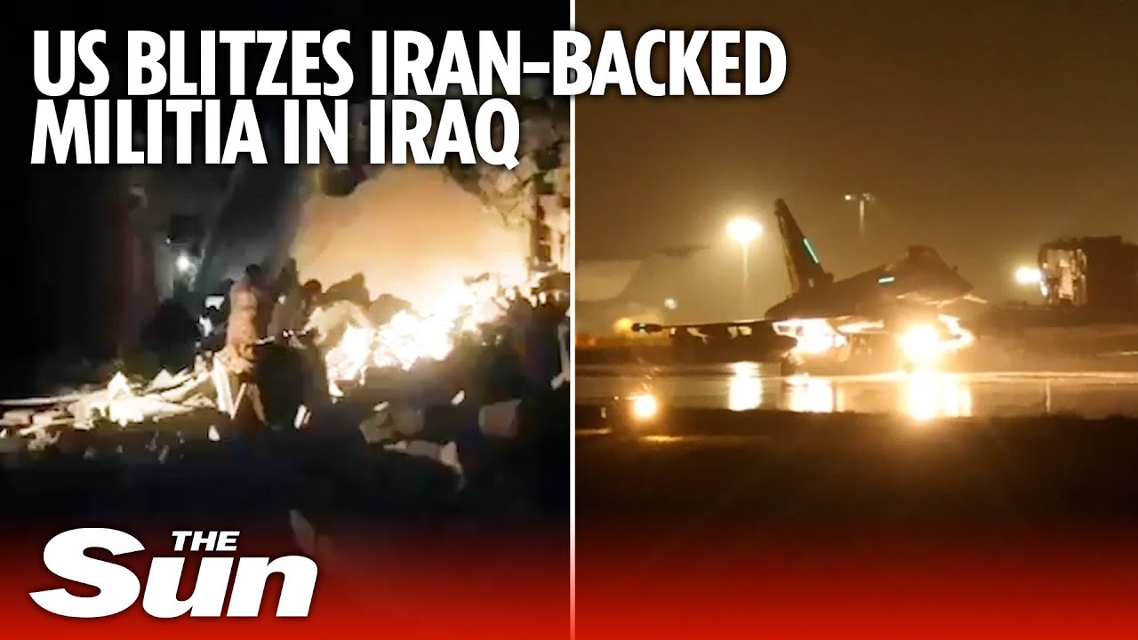 US targets Iran-backed militia in Iraq as airstrikes pummel 3 bases & blow up drone storage
