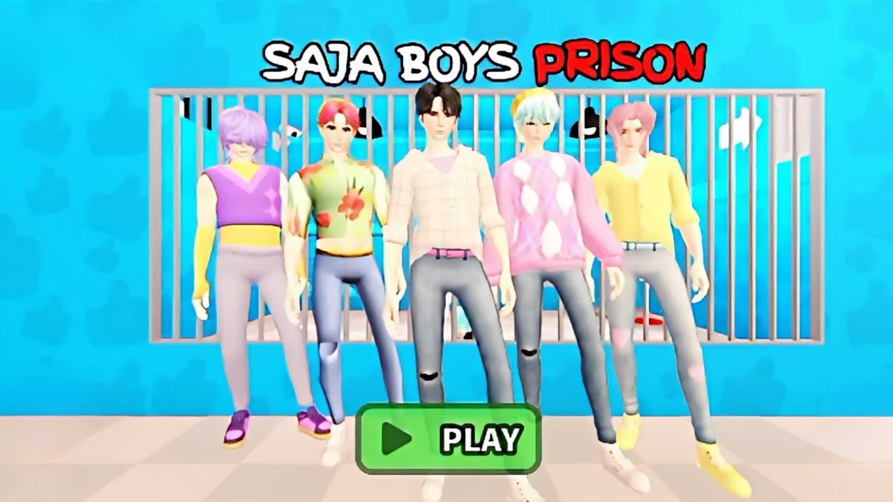 SAJA BOYS PRISON RUN! OBBY! roblox! Gameplay Walkthrough No Death 4k