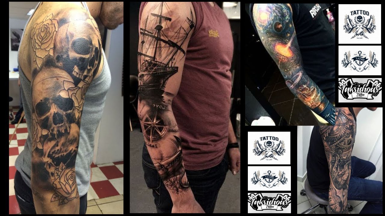 Los Mejores TATUAJES del MUNDO para HOMBRES en el BRAZO  💀 ☣️ 🐍 IDEAS INCREIBLES