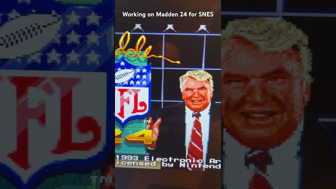 Madden 24 Super Nintendo roster updated players hack mod patch Madden 94 snes rom glitch cheat code