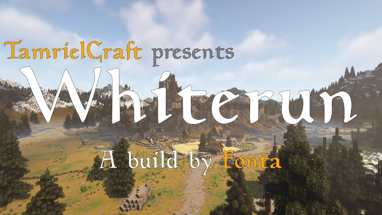 Whiterun in Minecraft - Tamrielcraft build showcase