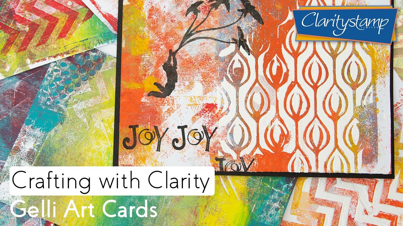 Gel Press How To - Gelli Art Cards