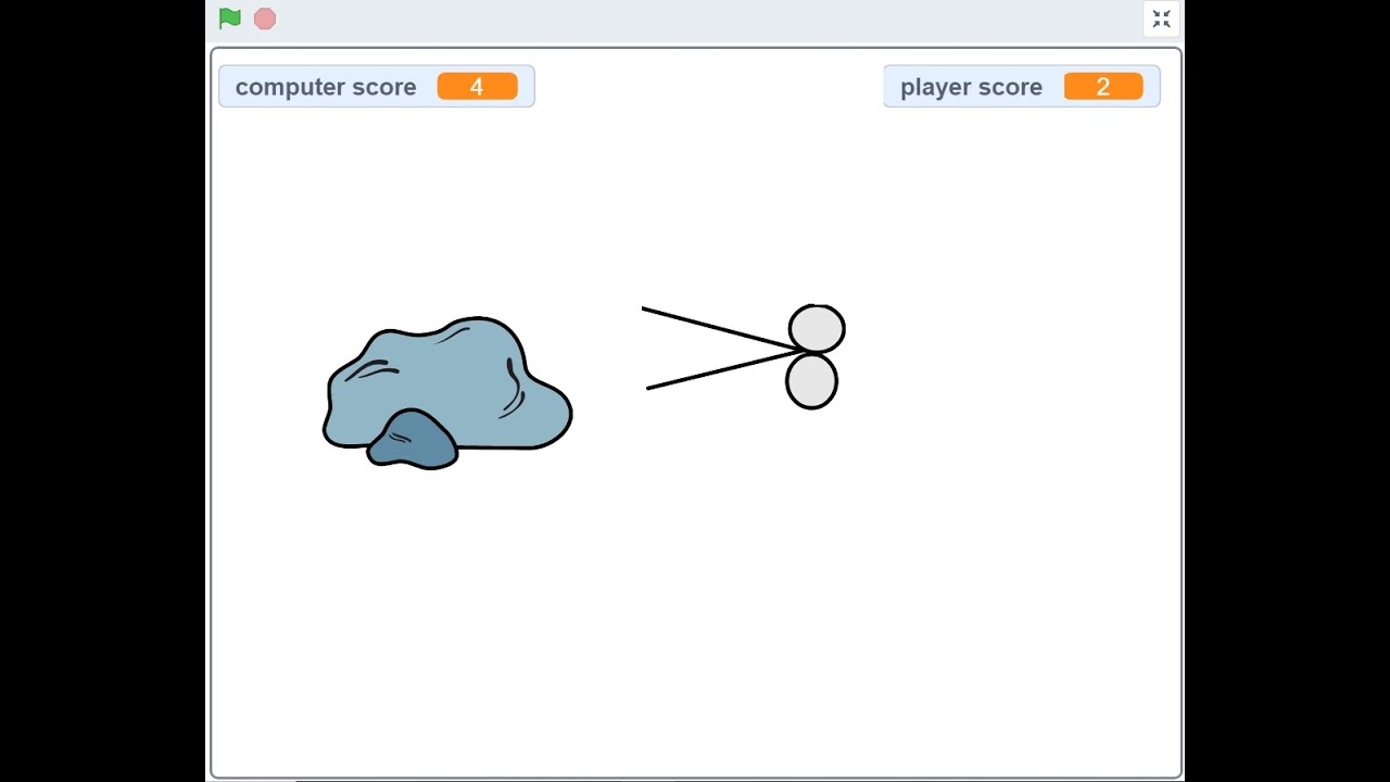 Rock Paper Scissors in Scratch in 7 minutes