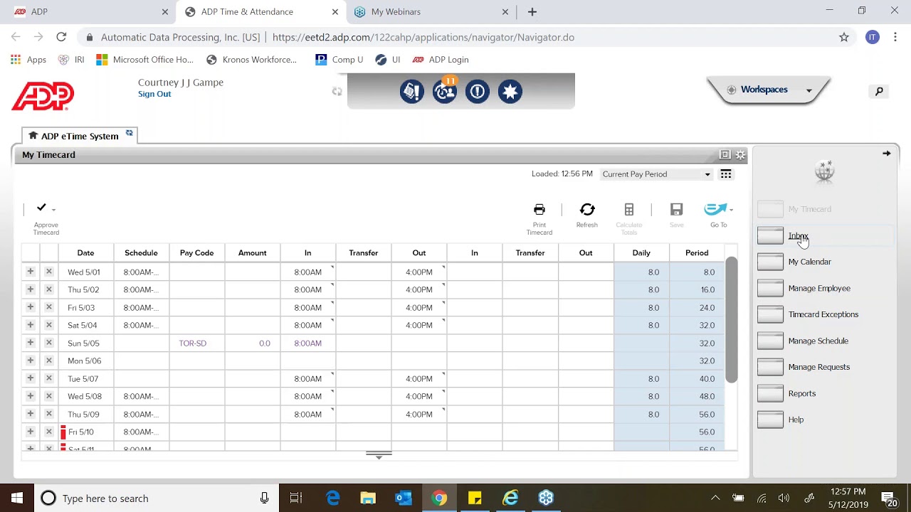 ADP Employee Training  How to Submit MP