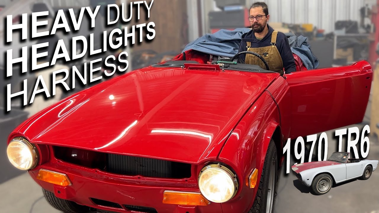 TR6 1970 года — Часть 28 — Подключение приборов и фар, или Почему проводка TR плохая.