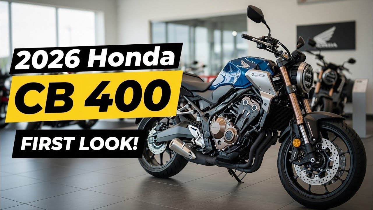Новая Honda CB 400 2026 года – легендарный дорожный мотоцикл возвращается с современной мощностью...