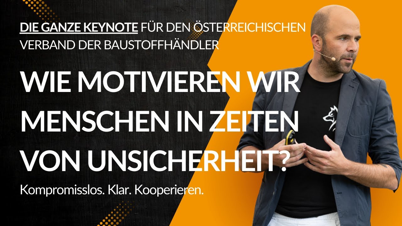 Keynote "wie wir Menschen motivieren in Zeiten von Krisen" von Juergen Eisserer