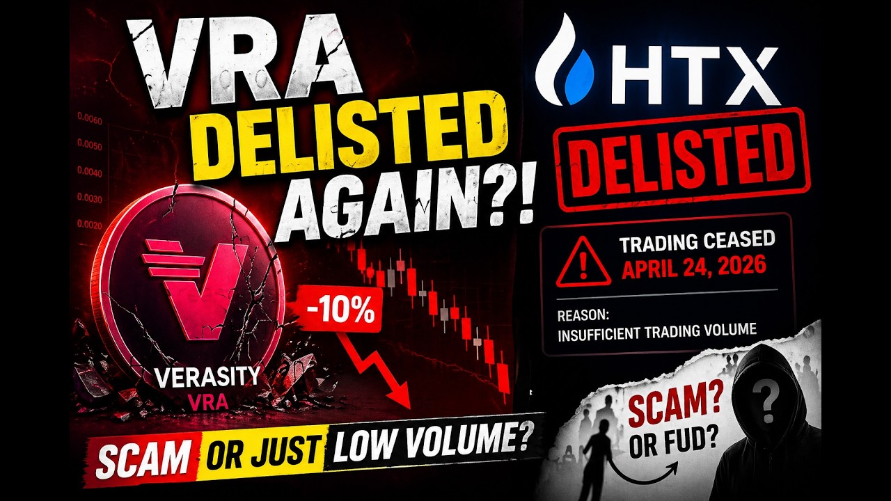 VRA DELISTED AGAIN?! HTX Removes Verasity &ndash; Scam or Just Low Volume?