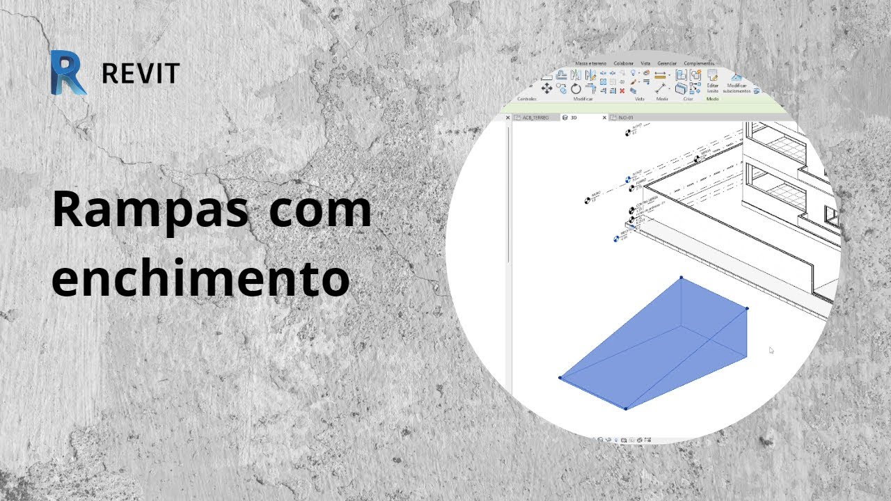 PISO OU RAMPA NO REVIT COM PREENCHIMENTO